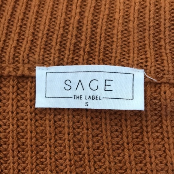 Sage The Label Sophie Sweater Zip Up Size Small - Picture 5 of 6
